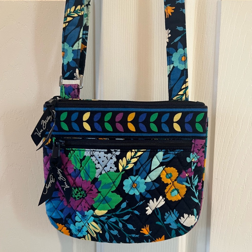 Vera Bradley Crossbody Hipster Midnight Blues - Picture 1 of 7